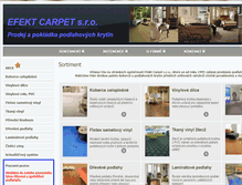 Tablet Screenshot of efektcarpet.cz